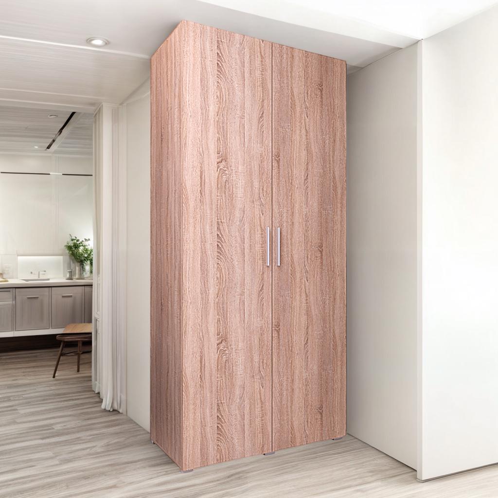 Шафа розпашна дводверна Tobi Sho ST-0010 з полицями 1000х2180х520 мм Сонома