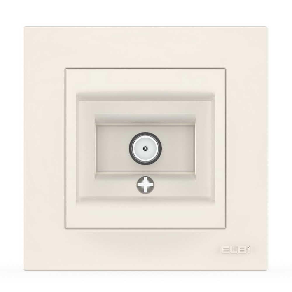 Розетка телевизионная конечная EL-BI VEGA Белый