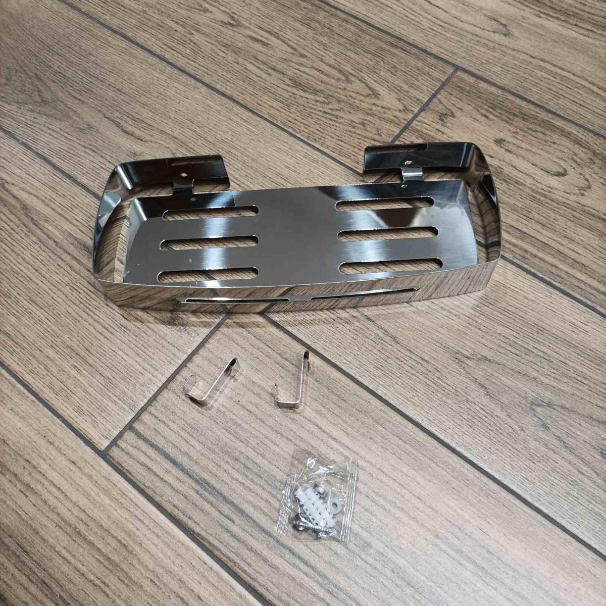 Полиця для ванної SDSO SS304 з нержавіючої сталі пряма 31 см Хром (3299) - фото 3