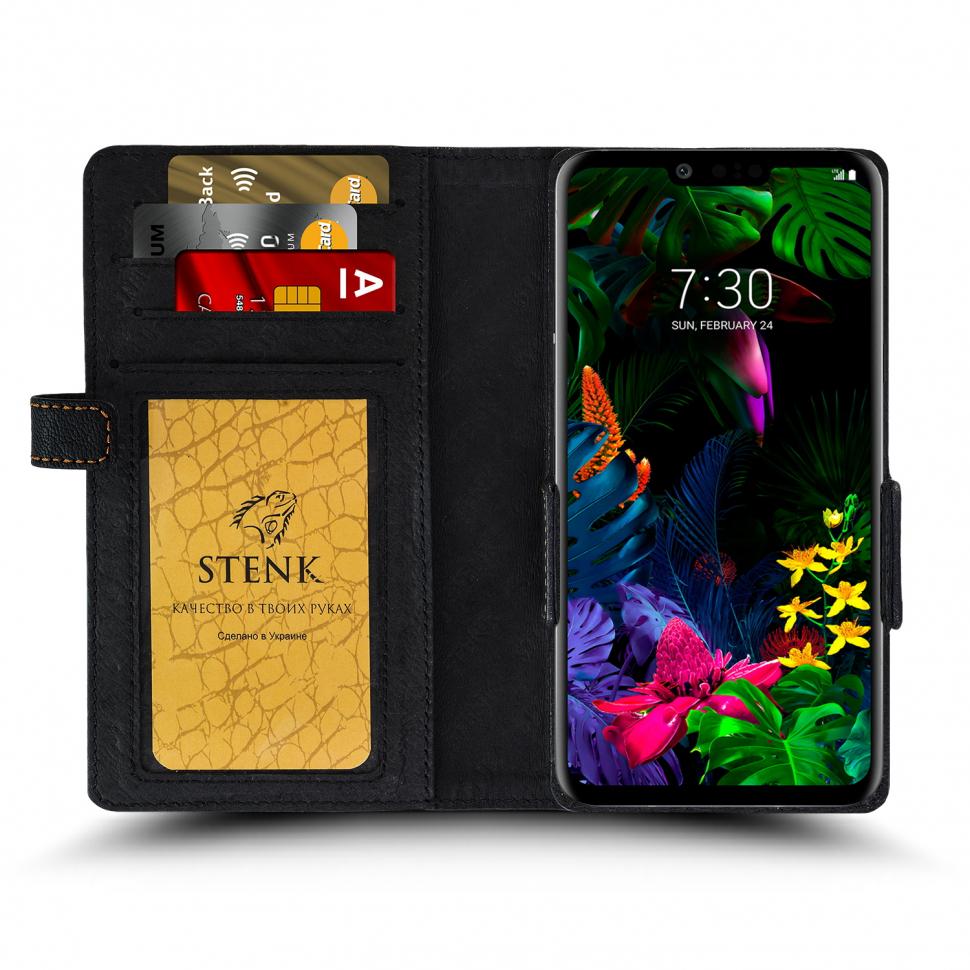 Чохол книжка Stenk Wallet для LG G8 ThinQ Чорний (64141)