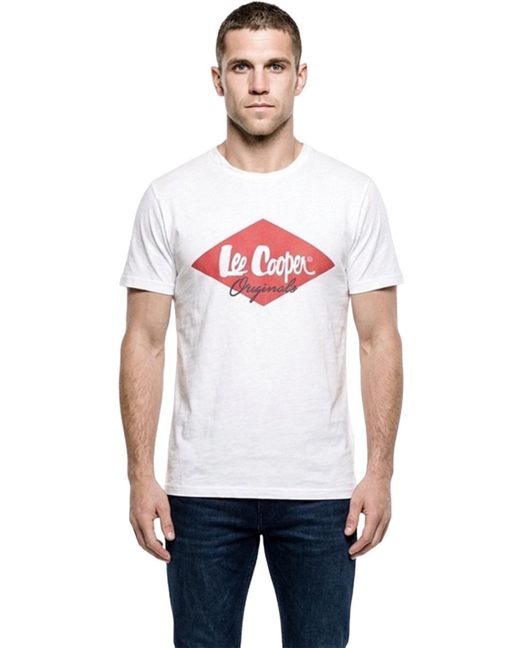 Футболка мужская Lee Cooper Logo Fill 59711201.1 XL Белый (1597112014707)