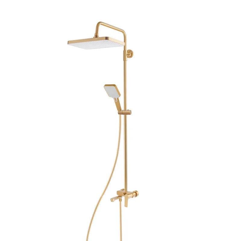 Душевая колонна со смесителем Haiba Milano 003-J Brushed Gold (HB9620)