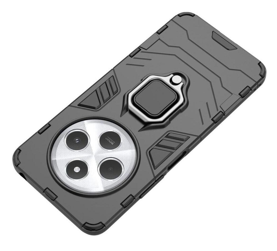 Чохол бампер Primolux Ring Armor для Xiaomi Redmi 14C 4G - Black - фото 2 Чохол бампер Primolux Ring Armor для Xiaomi Redmi 14C 4G - Black - фото 2