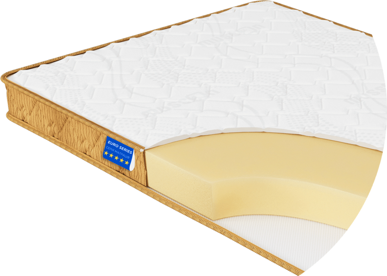 Матрас ортопедический беспружинный Релакс монолитный блок 200х200 см (1823131730) - фото 2