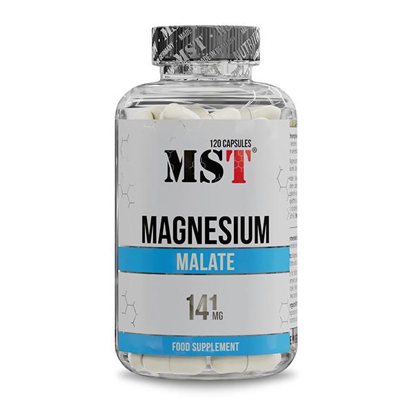 Мікроелемент магній для спорту MST Nutrition Magnesium Malate 141 мг 120 капс. (000025144)