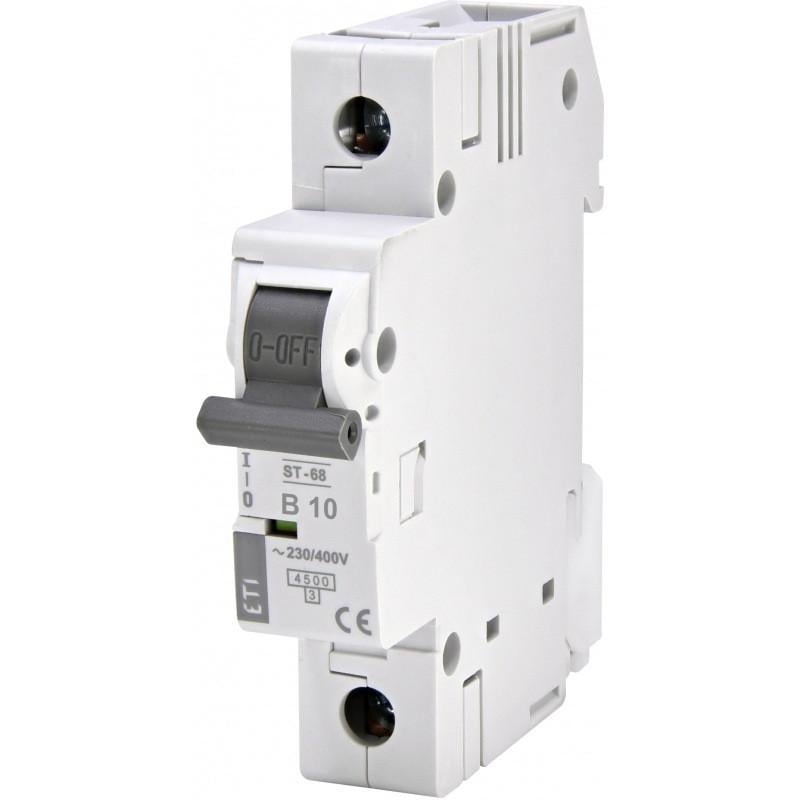 Автоматичний вимикач ETI 10A 4,5kA 1 полюс тип B ST 68 1p B10 002171314 (56726)