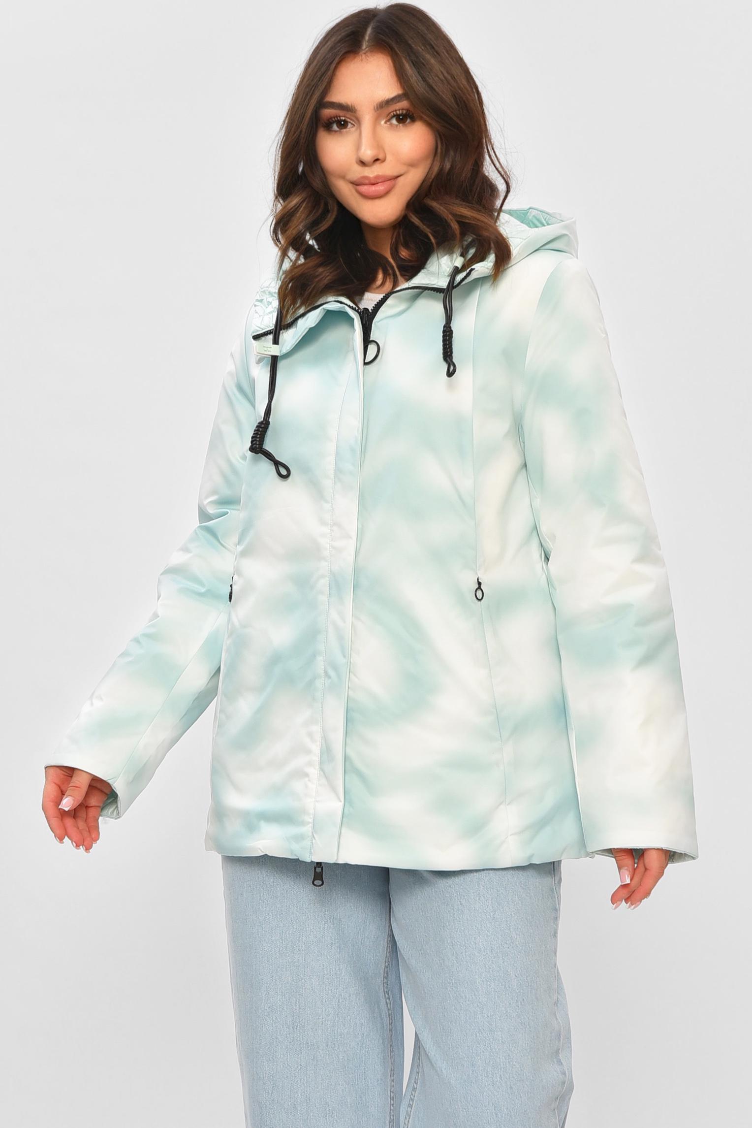 Куртка женская демисезонная с принтом XL Мятный (205010) Куртка женская демисезонная с принтом XL Мятный (205010)