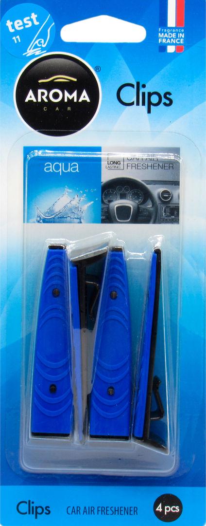 Ароматизатор для авто Aroma Car Clips Aqua на дефлектор сухой 5 мл (0392750) Ароматизатор для авто Aroma Car Clips Aqua на дефлектор сухой 5 мл (0392750)