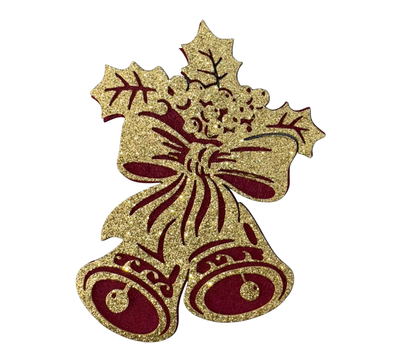 Игрушка на елку Аппликация из фетра Колокольчики 5 шт. (22042)