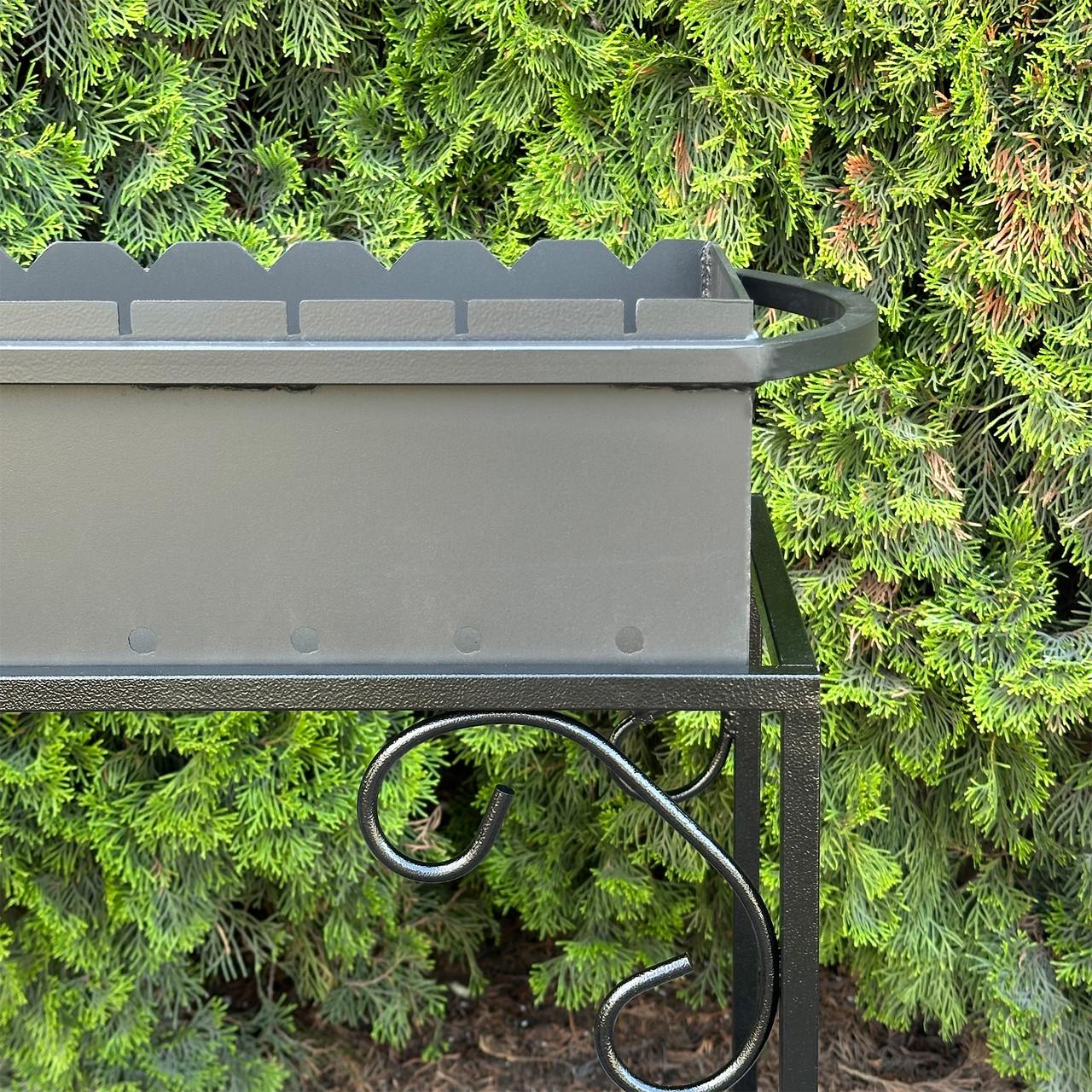 Мангал Metalzavod Гефест на 12 шампурів 3 мм на дровниці 99х36,5х94,5 см (MD12-3) - фото 4 Мангал Metalzavod Гефест на 12 шампурів 3 мм на дровниці 99х36,5х94,5 см (MD12-3) - фото 4