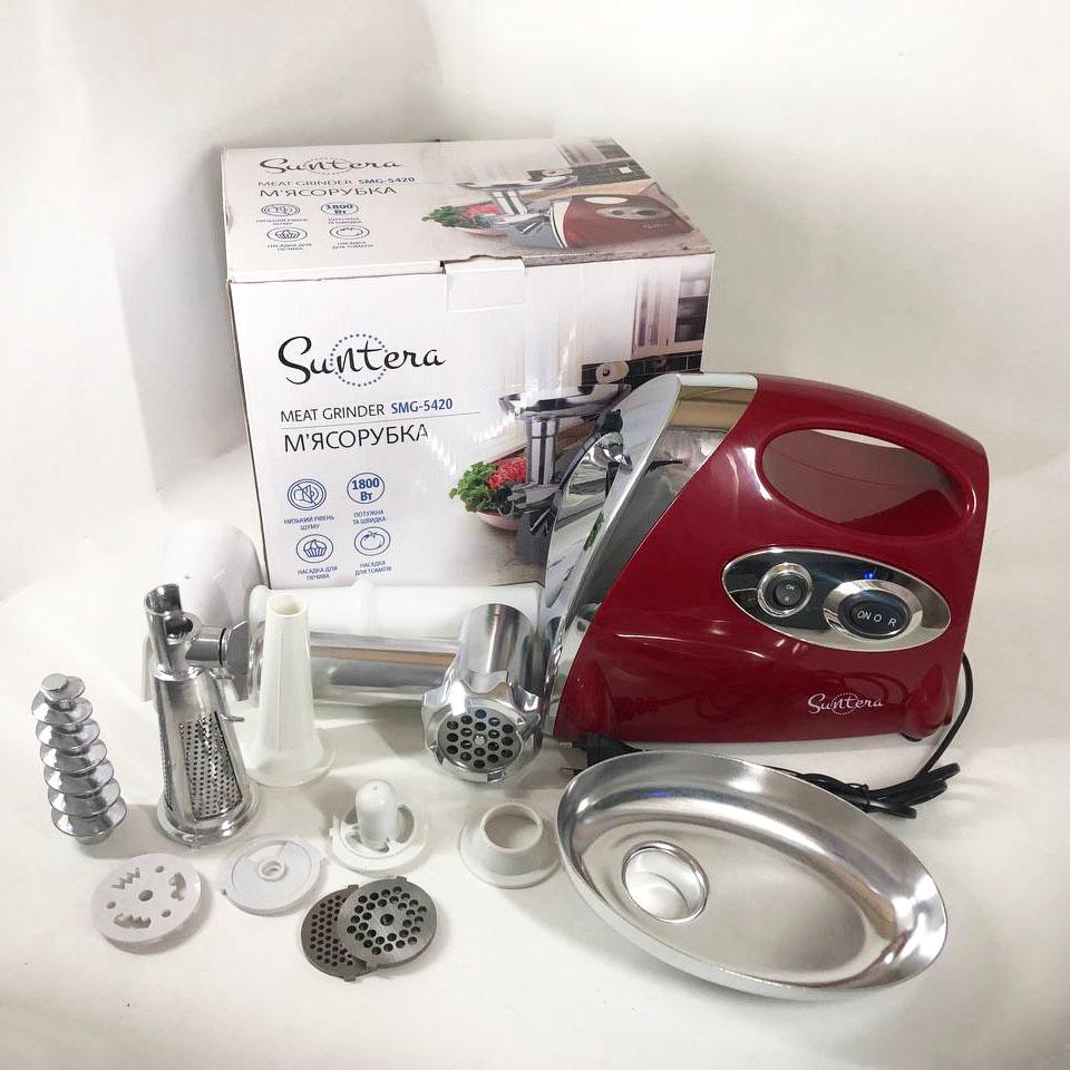 Мясорубка Suntera 1800 Вт Красный (267166) - фото 5