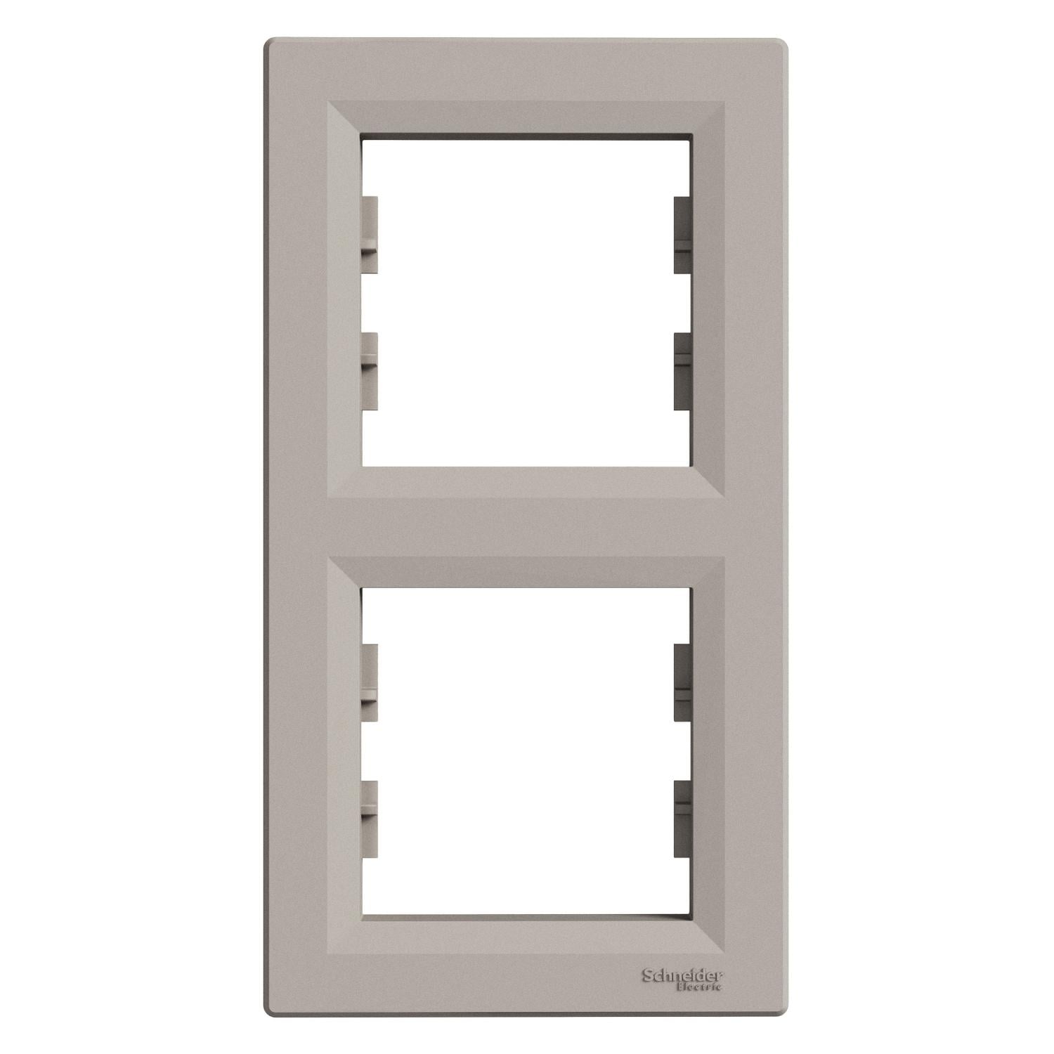 Рамка Schneider Electric Asfora двухместная вертикальная Бронзовый (EPH5810269)