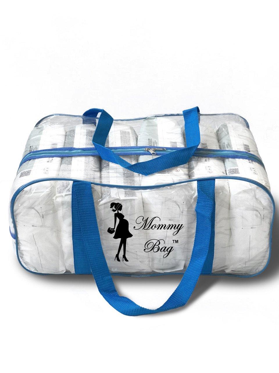 Сумка в роддом L Синий/Прозрачный (14584548)