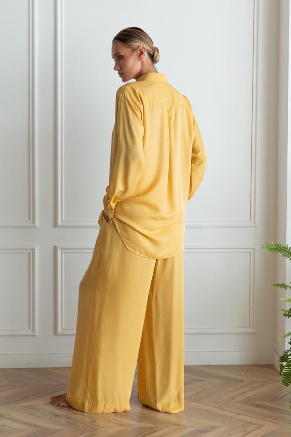 Пижамный костюм Lemon с брюками шелк/хлопок L/XXL (29517781) - фото 4 Пижамный костюм Lemon с брюками шелк/хлопок L/XXL (29517781) - фото 4