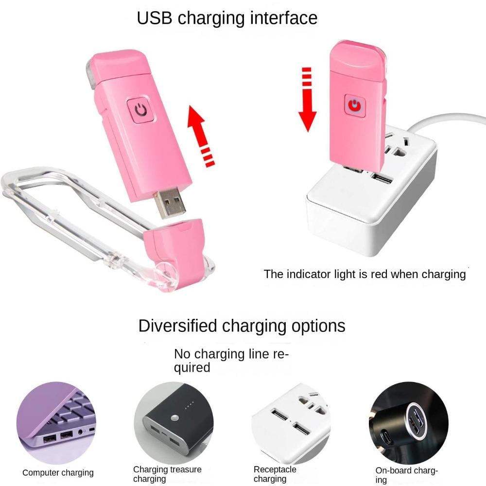 Лампа для читання портативна із защіпкою Рожевий (00010) - фото 5 Лампа для читання портативна із защіпкою Рожевий (00010) - фото 5
