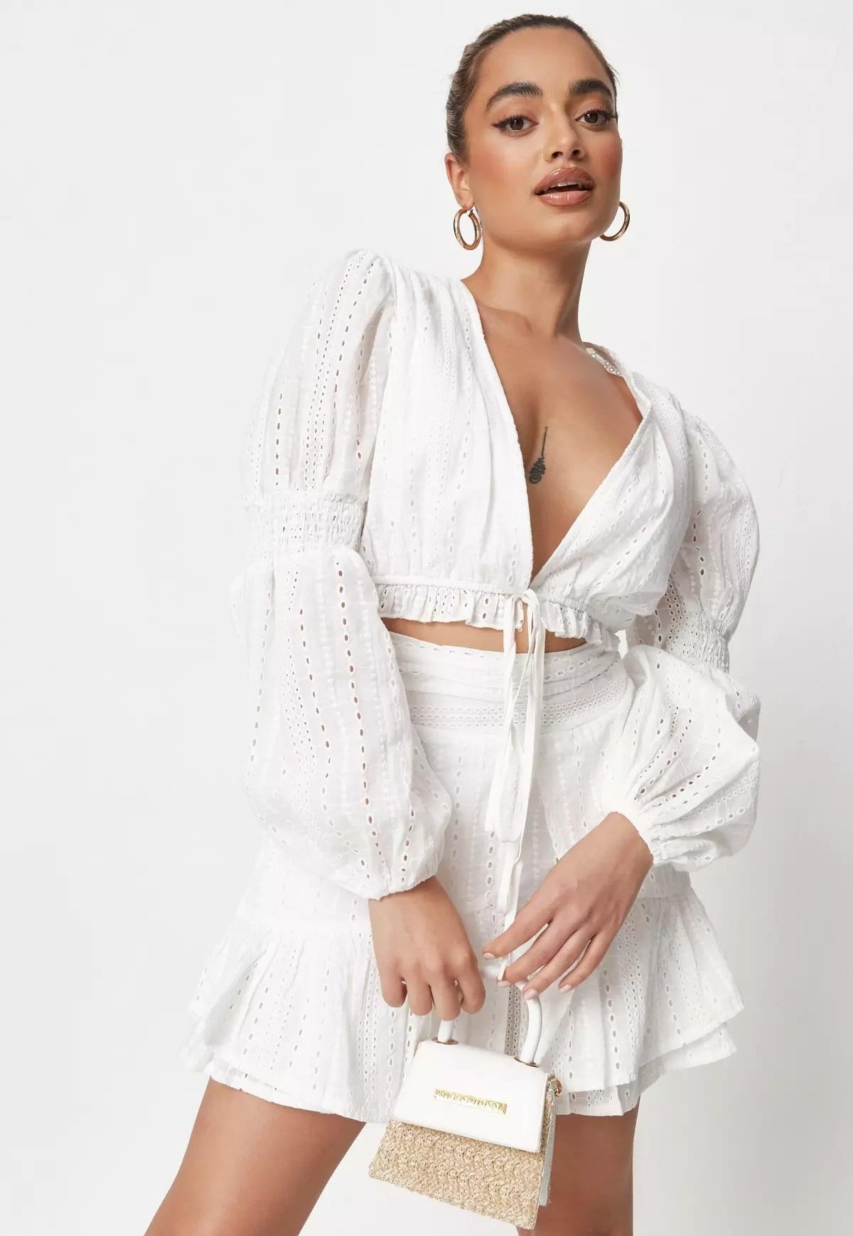 Сорочка Missguided р. 40 Білий (CL113725)