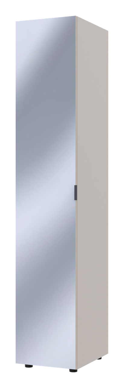 Шкаф-пенал с зеркалом Doros Геллар 39х49,5х203,4 см Кашемир (DRS-011257)