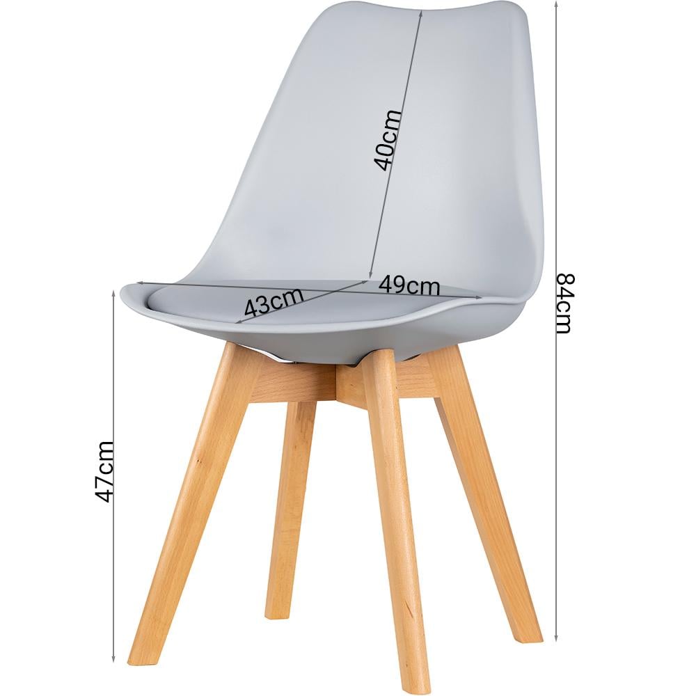 Стілець у кухню Doros Бін 49х43х84 см Сірий - фото 4 Стілець у кухню Doros Бін 49х43х84 см Сірий - фото 4