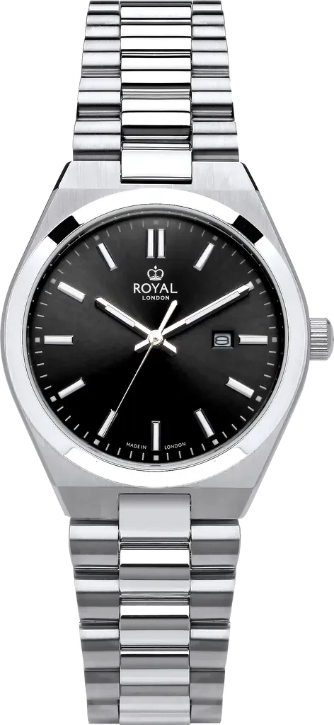 Наручные часы женские ROYAL LONDON 21508-01 со стальным корпусом WR 50 м Черный (3145400432)