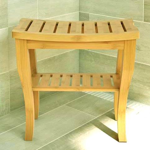 Табурет для ванной из дерева Каронта Карри (ТВН-005503)