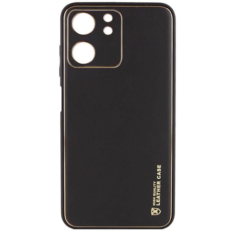 Противоударный Кожаный Чехол Xshield для Xiaomi Redmi 13C / Poco C65 Черный / Black