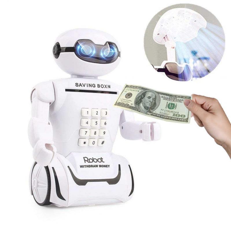 Сейф копилка робот с кодовым замком Robot Piggy Bank 24х9х13 см - фото 4 Сейф копилка робот с кодовым замком Robot Piggy Bank 24х9х13 см - фото 4