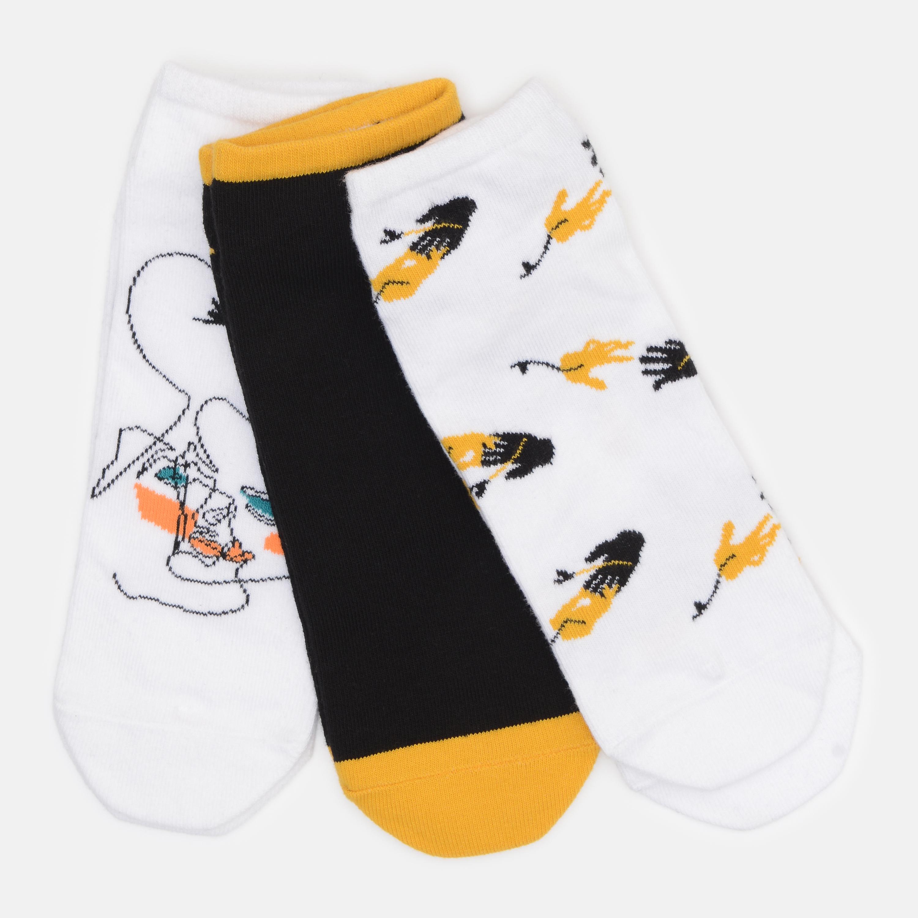 Шкарпетки C&A Принт 3 пари р. 39-42 Білий (9098854711)