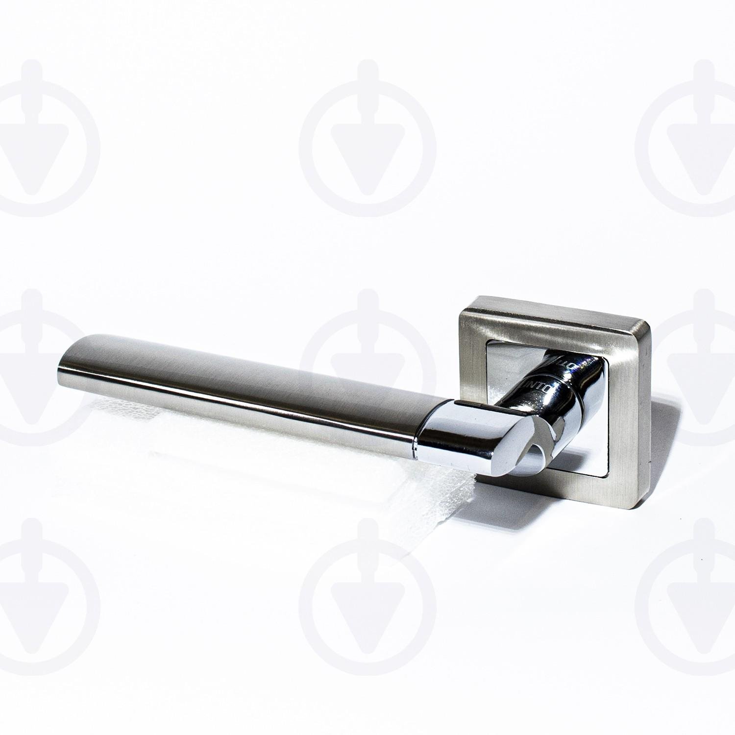 Ручка дверна Punto GALAXY QR SN/CP-3 матовий нікель/хром (37011) - фото 2 Ручка дверна Punto GALAXY QR SN/CP-3 матовий нікель/хром (37011) - фото 2