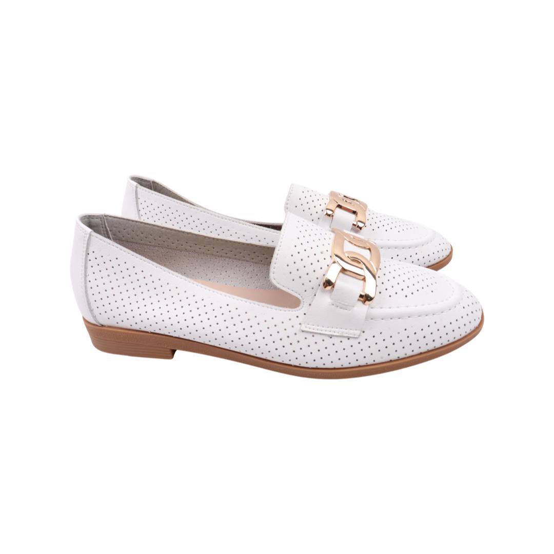 Туфли женские Farinni из кожи р. 38 Белый (283-22/23LBP)