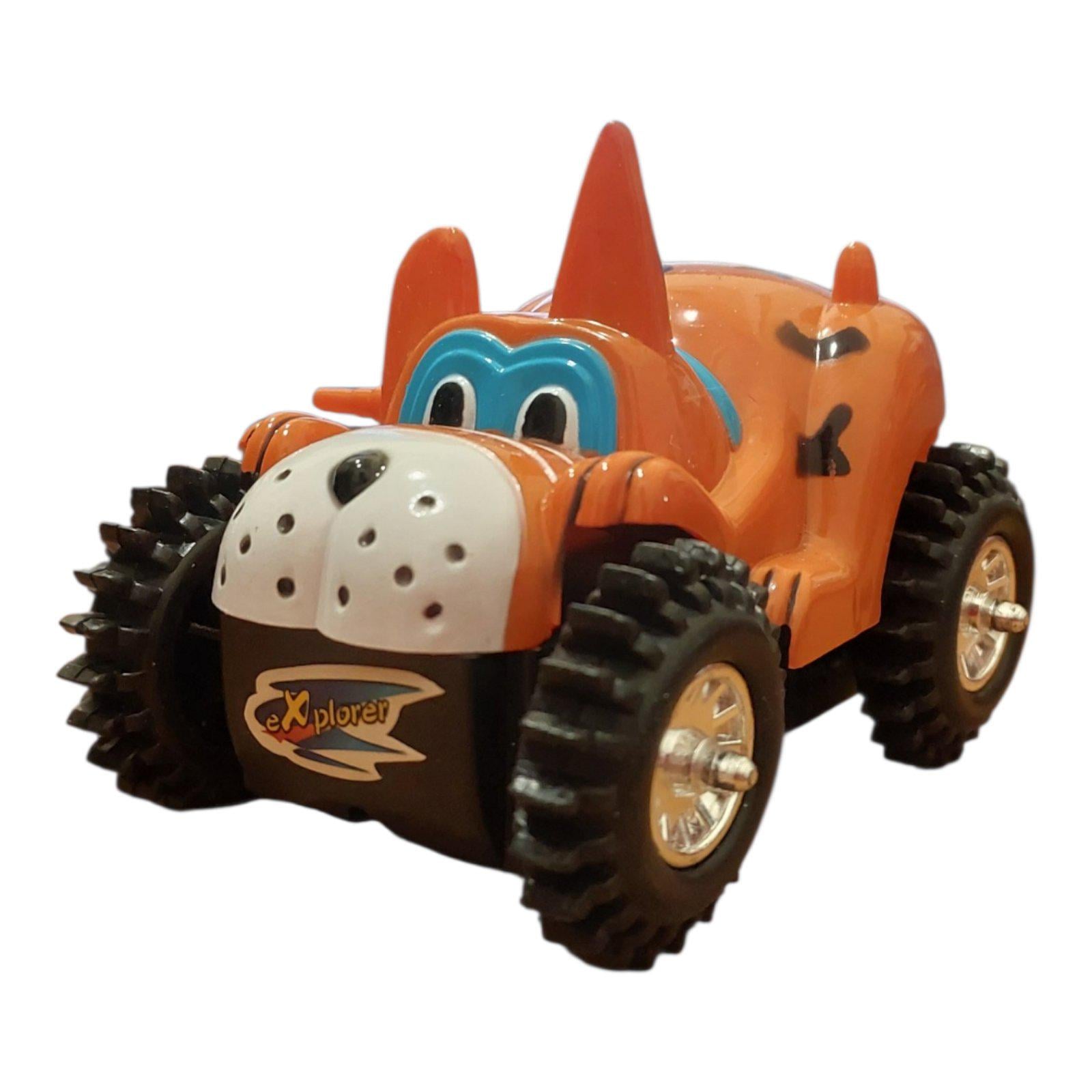 Игрушечная машинка-перевертыш Гепард на батарейках Оранжевый (32562336)