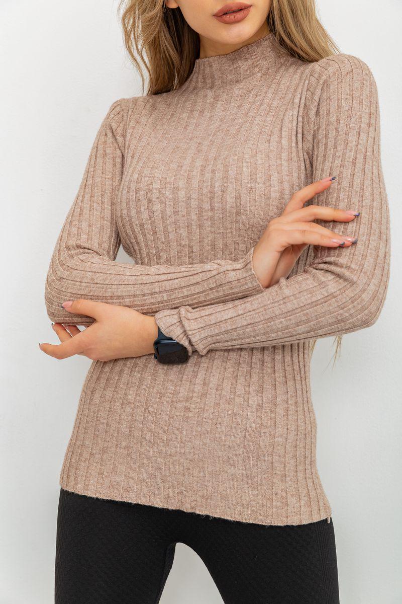 Гольф жіночий у рубчик Ager 221R8868-1 S/M Бежевий (9624317) - фото 5