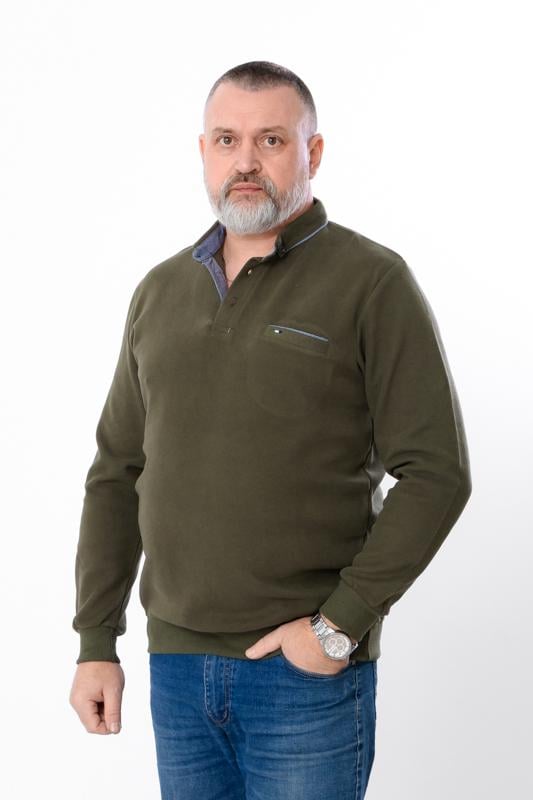 Кофта поло чоловіча Носи Своє L Хакі (15532) Кофта поло чоловіча Носи Своє L Хакі (15532)