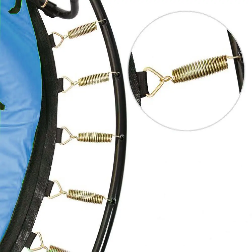 Батут детский Atleto KRB01 с защитной сеткой на металлических опорах 140 см Синий (132-76-21000142) - фото 10