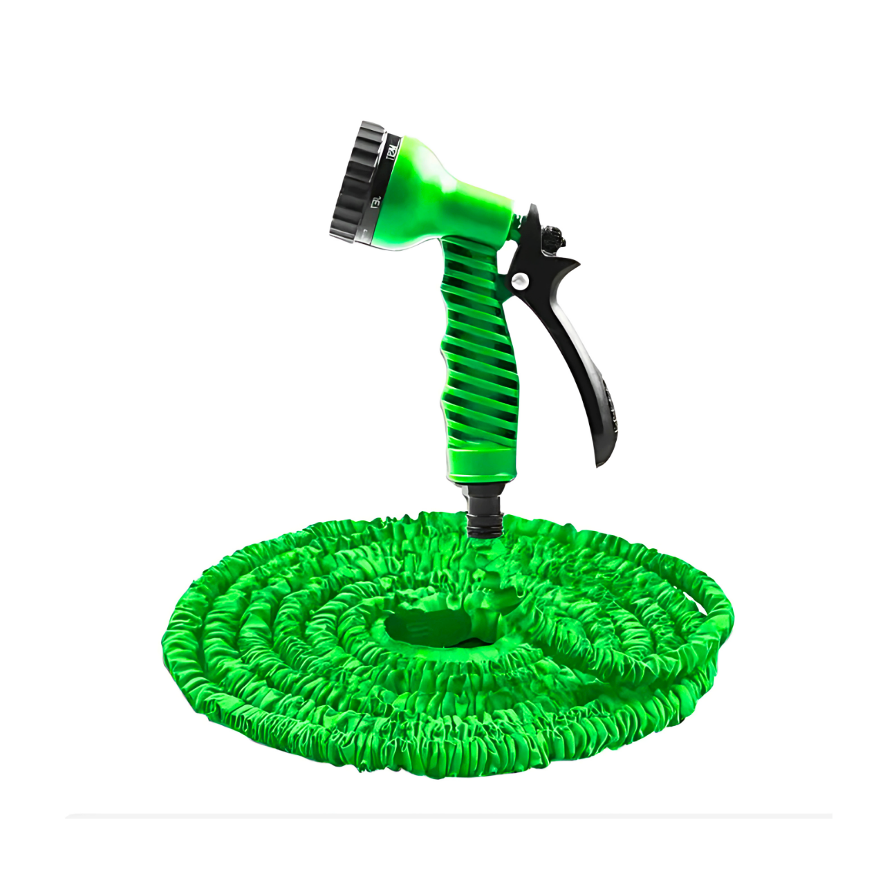 Шланг поливальний з пістолетом садовий що розтягується 59 м Зелений (1000305688) Шланг поливальний з пістолетом садовий що розтягується 59 м Зелений (1000305688)
