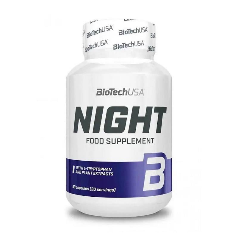 Комплекс сна с L-триптофаном и экстрактом вишни BioTech Night 60 капс.