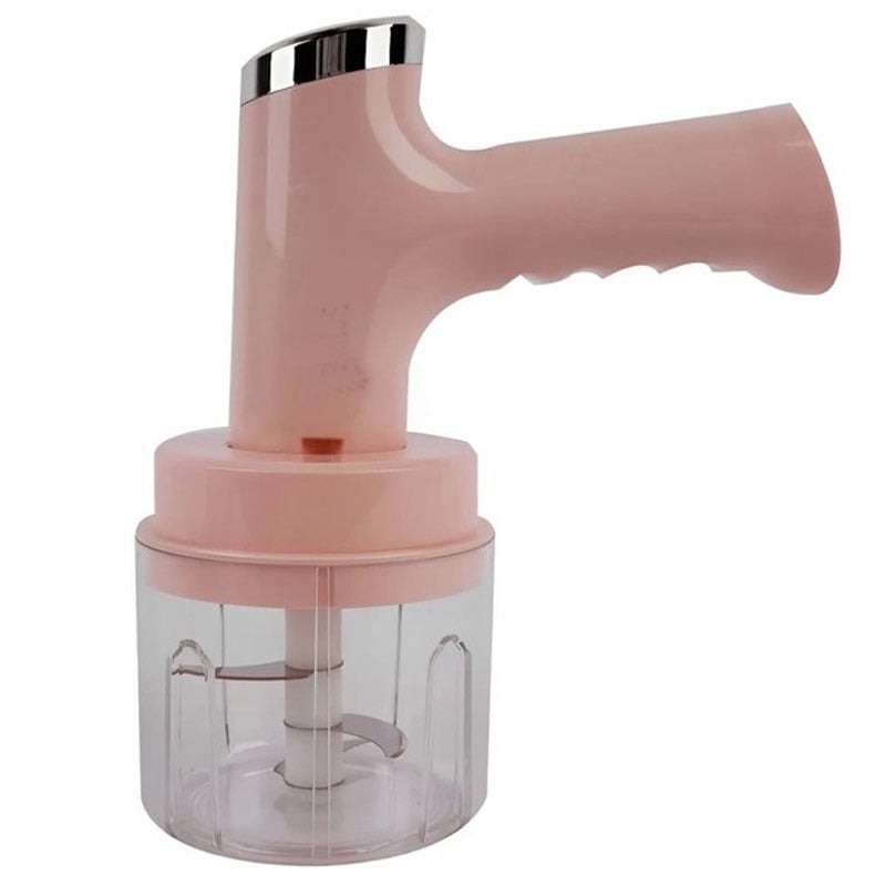 Міксер UKC 6706 подрібнювач 2в1 ручний бездротовий USB 1200 mAh Pink (23678409) - фото 6