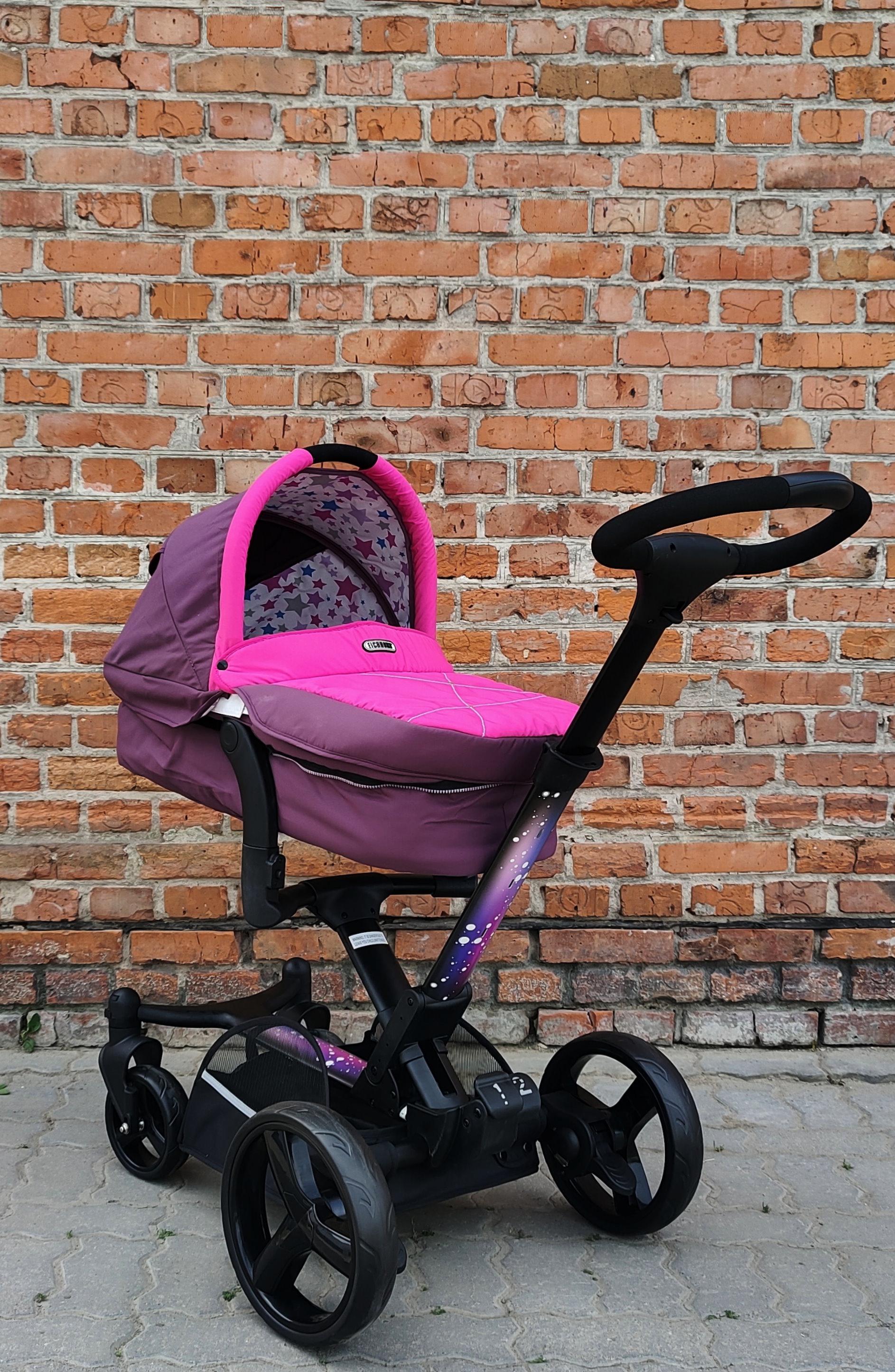 Коляска универсальная Eichhorn INSPIRE M3660 CARRYCOT 2в1 Розовый - фото 2