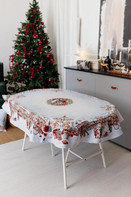 Скатерть гобеленовая овальная Прованс Carousel 135х180 см (41793)