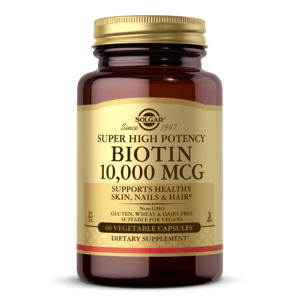 Биотин B-7 Solgar Biotin 10000 mcg 60 капс. (SOL-52387)