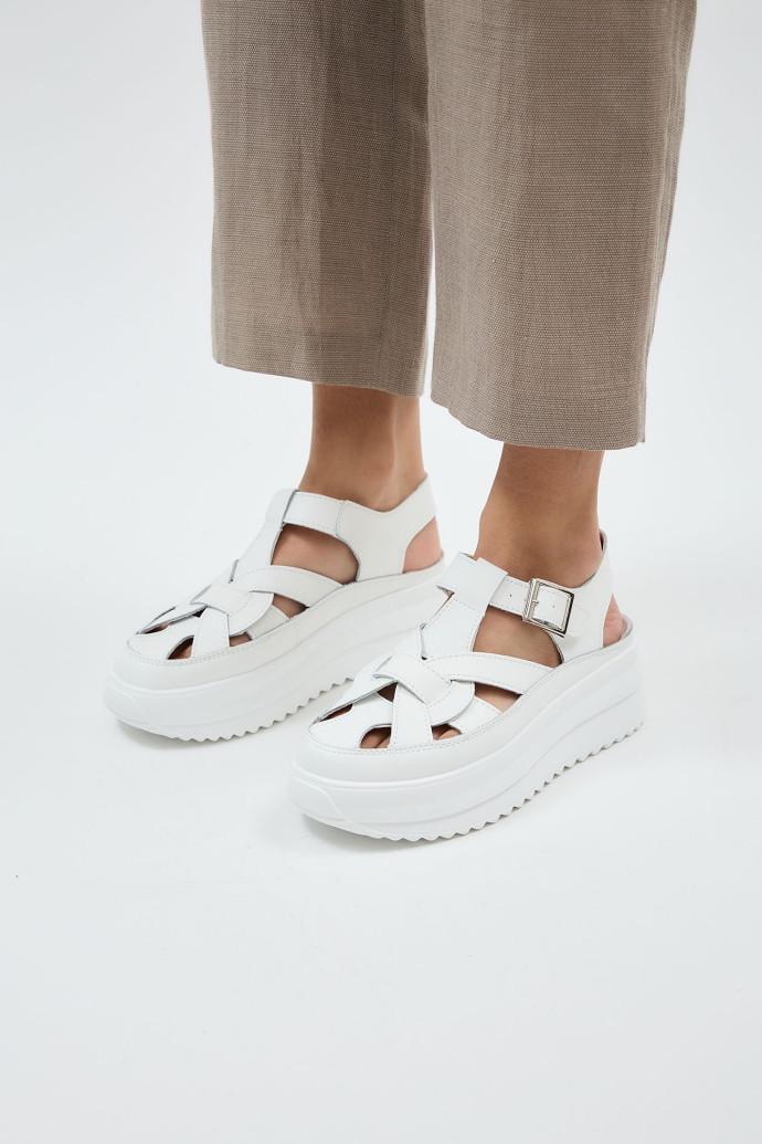 Сандалії жіночі LONZA на платформі р. 42 Білий (198408) - фото 3 Сандалії жіночі LONZA на платформі р. 42 Білий (198408) - фото 3