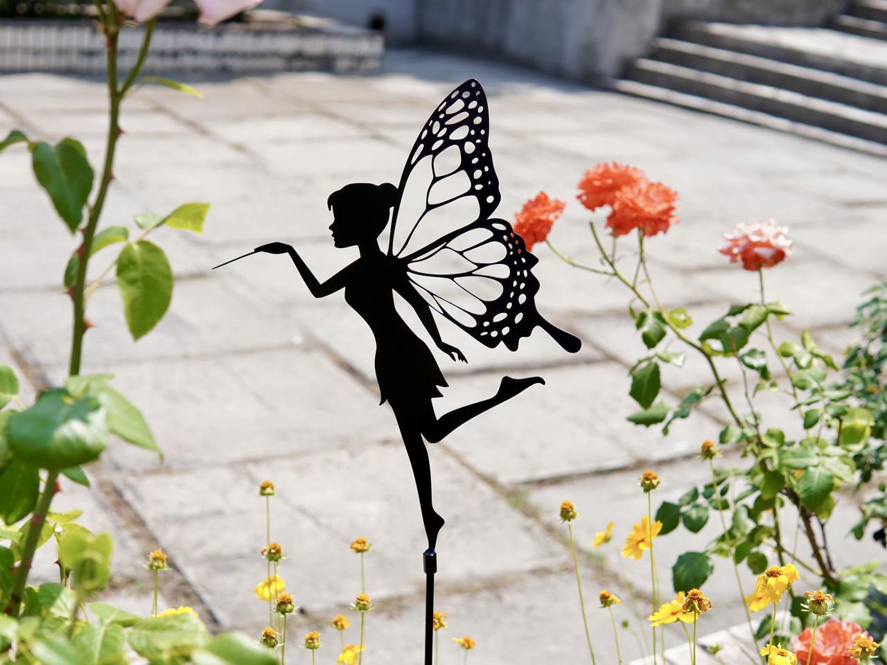 Садовая фигура Фея металлическая для сада/газона/клумбы (DCR050) - фото 5 Садовая фигура Фея металлическая для сада/газона/клумбы (DCR050) - фото 5