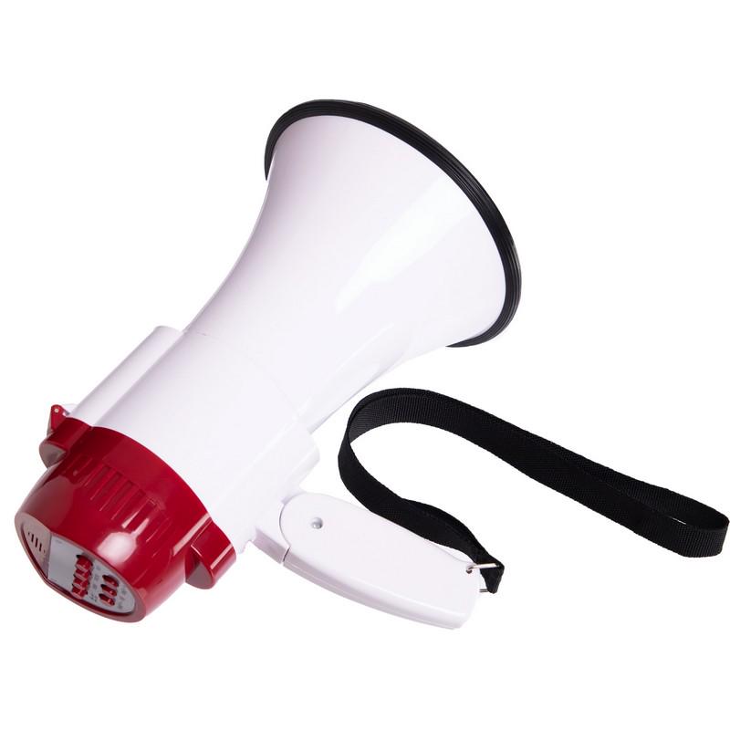 Громкоговоритель мегафон Zelart SP-Planeta HW-8R 15 Вт Белый/Красный (DR002226) - фото 2