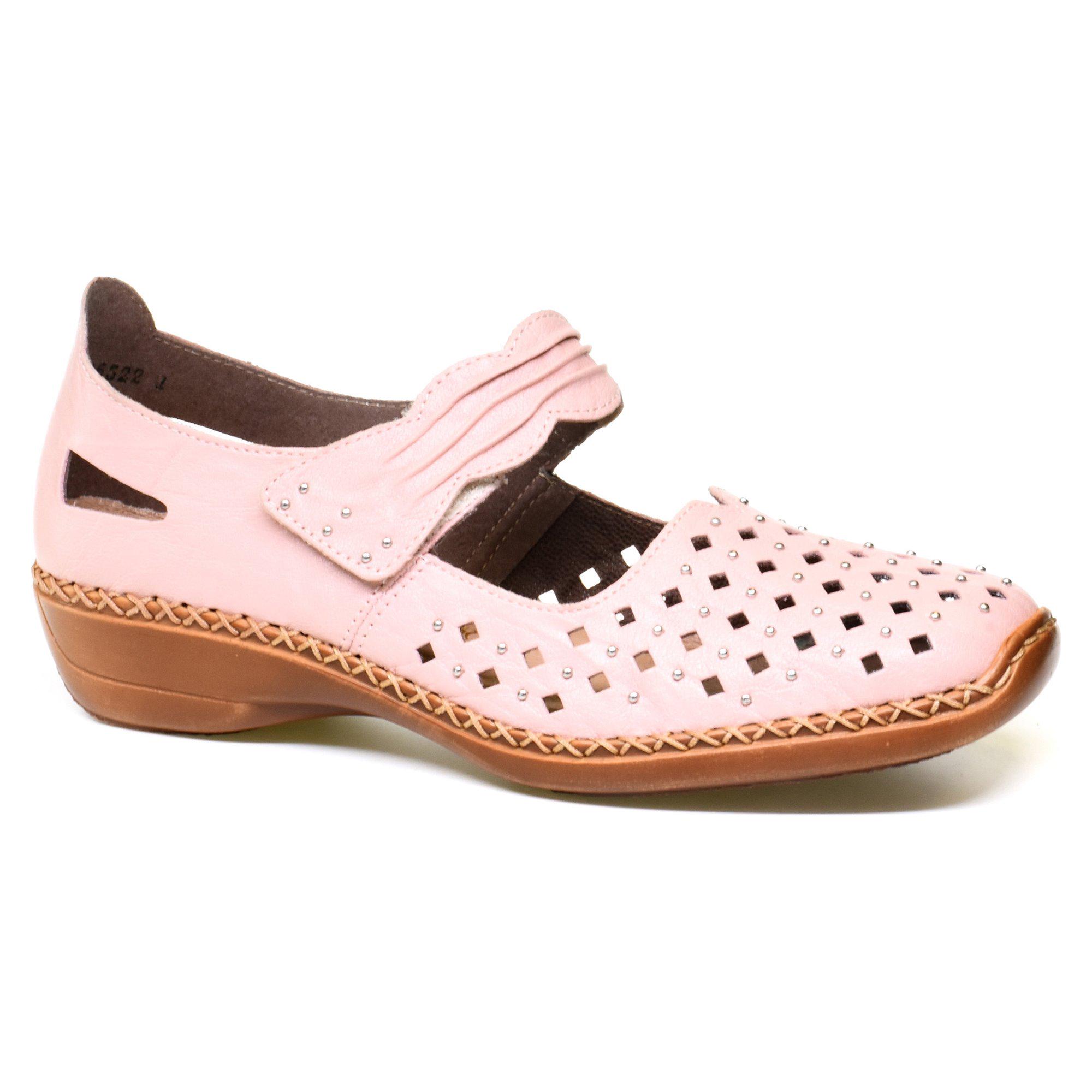 Туфли женские весенние Rieker Розовый (088968-38)