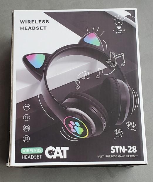 Навушники STN-28 з підсвічуванням та милими вушками у вигляді кішки Чорний (2104618718) - фото 10 Навушники STN-28 з підсвічуванням та милими вушками у вигляді кішки Чорний (2104618718) - фото 10