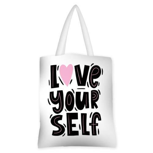 Сумка женская тканевая Presentville Love your self (SV 20M036 WH)