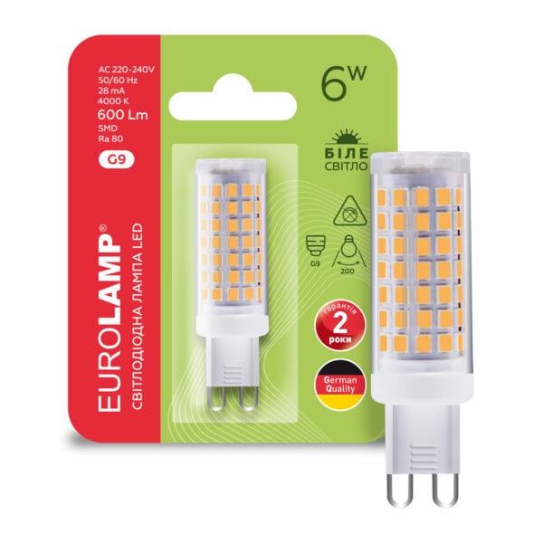 Лампа LED капсульная Eurolamp G9 6W 4000K 220V (36962457)