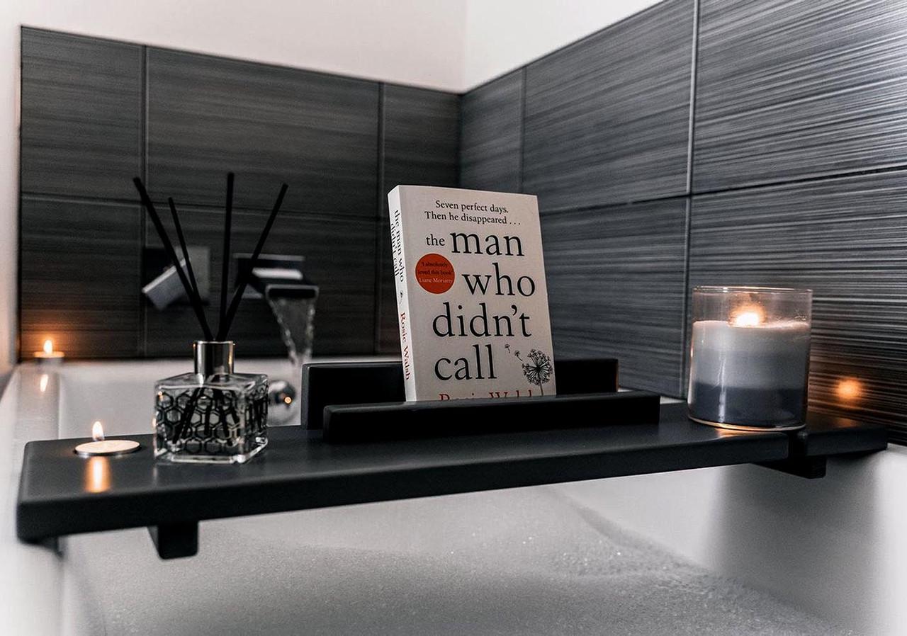 Столик-полка для ванной из дерева Африн Венге (СДВ-001612)