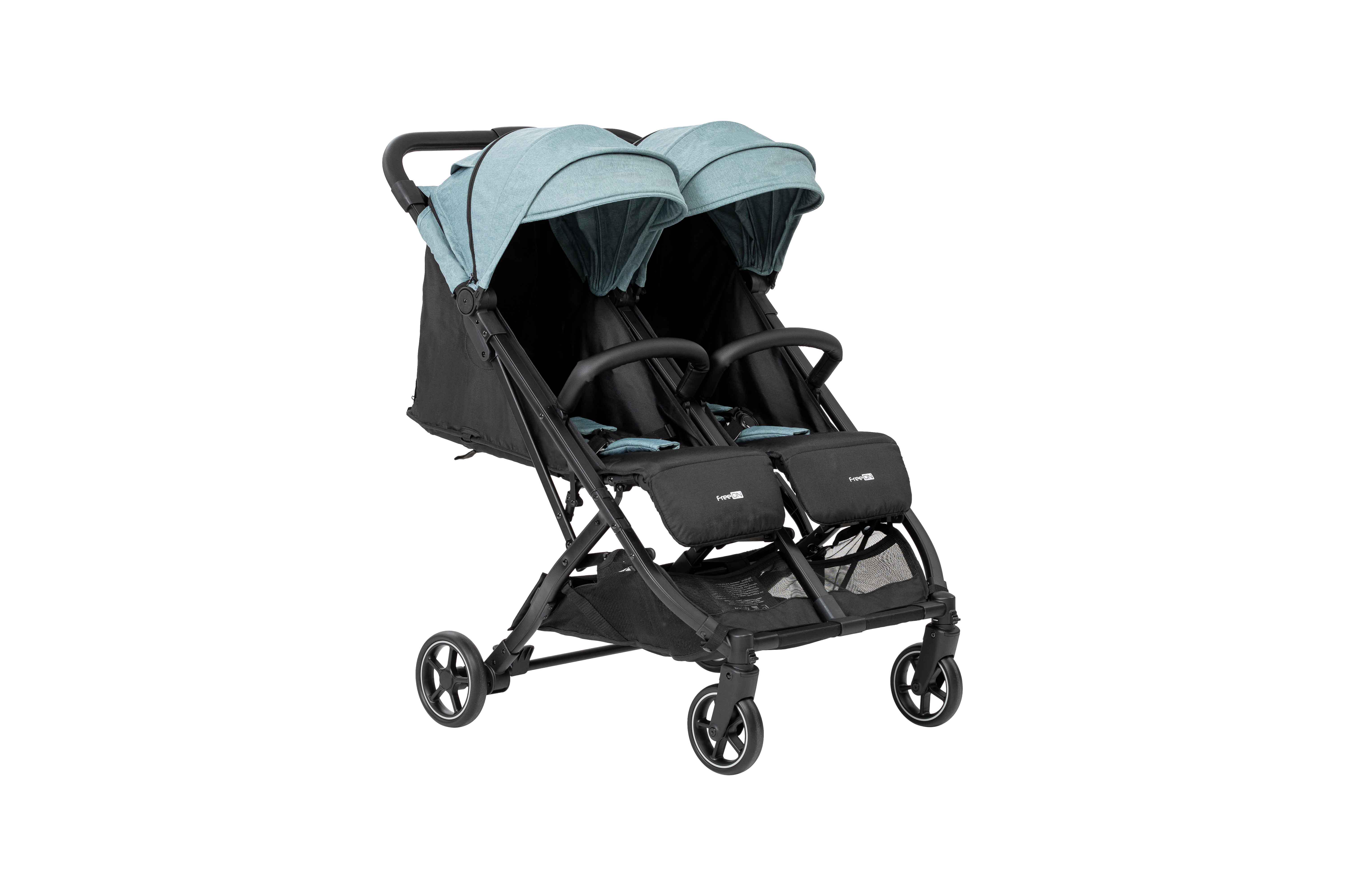 Коляска прогулянкова FreeON Active TWIN Чорно-зелений