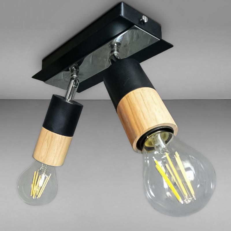 Люстра потолочная Light House SRS-16046/2 на две лампы Черный