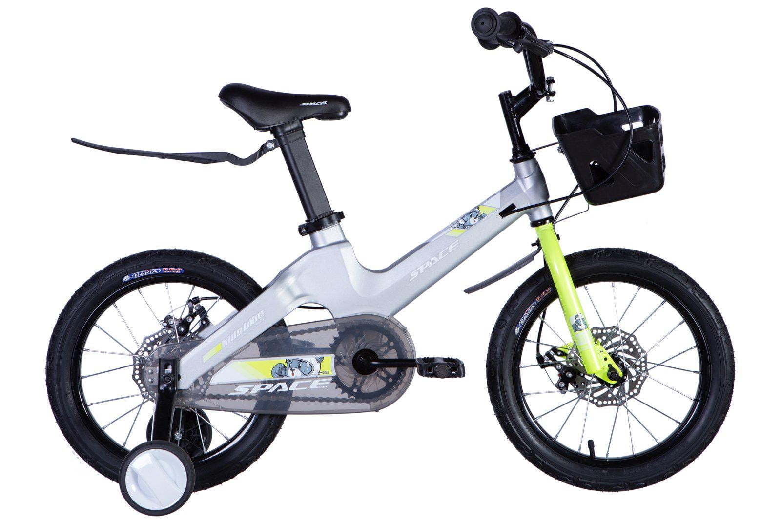 Детский велосипед Space KID MOON MG DD рама 16"/9" звонок корзина 2024 Grey